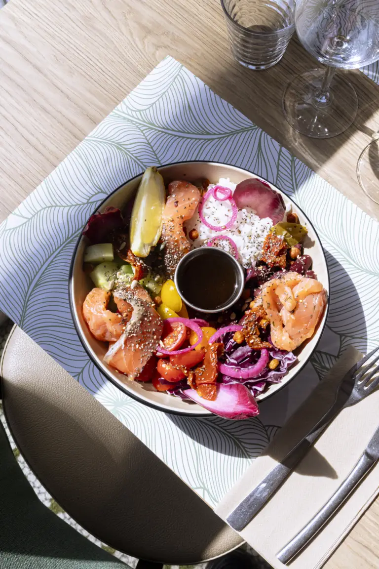 Buddha bowl au saumon gravlax /ou sans 